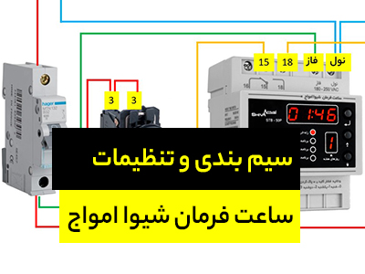 سیم بندی و تنظیمات ساعت فرمان شیوا امواج