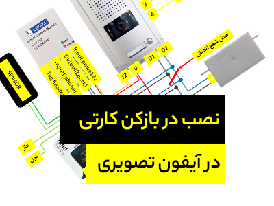 آموزش نصب ماژول کارتخوان آیفون یا در بازکن کارتی