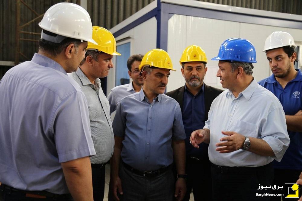 بازدید مدیرعامل برق حرارتی از نیروگاه تبریز