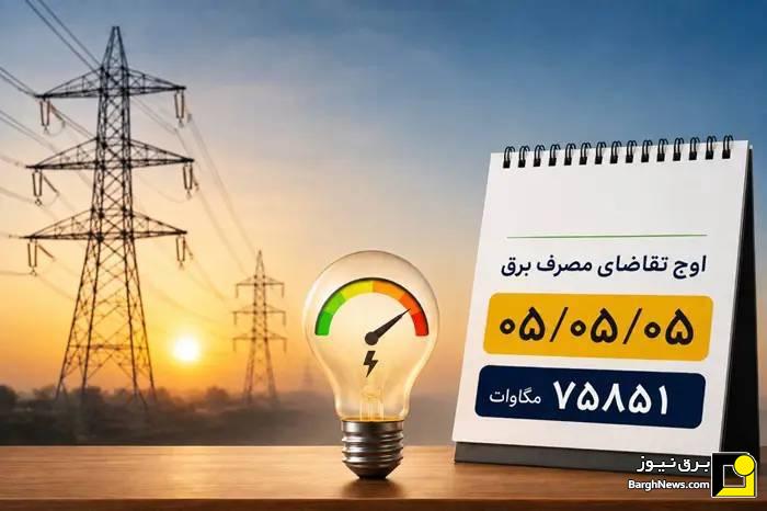 ثبت پیک مصرف برق در پررویدادترین روز سال