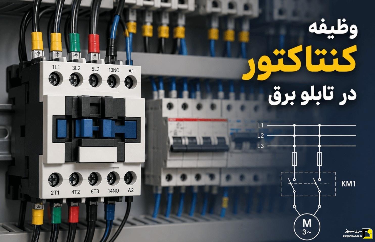 کاربرد و وظیفه کنتاکتور در انواع تابلو برق صنعتی