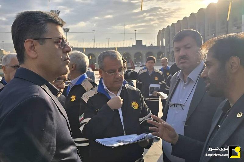 بازدید میدانی مدیرعامل شرکت توانیر از مصلی تهران
