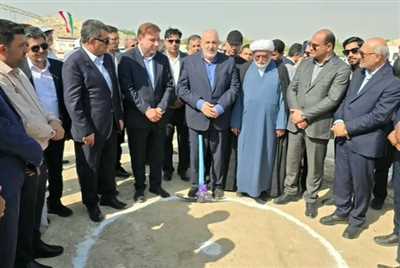 آغاز عملیات اجرایی پست برق ۱۳۲/۲۰ کیلوولت چاه مبارک با حضور وزیر نیرو