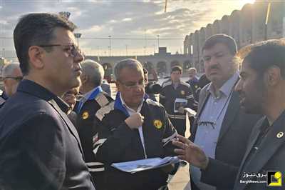 بازدید میدانی مدیرعامل شرکت توانیر از مصلی تهران